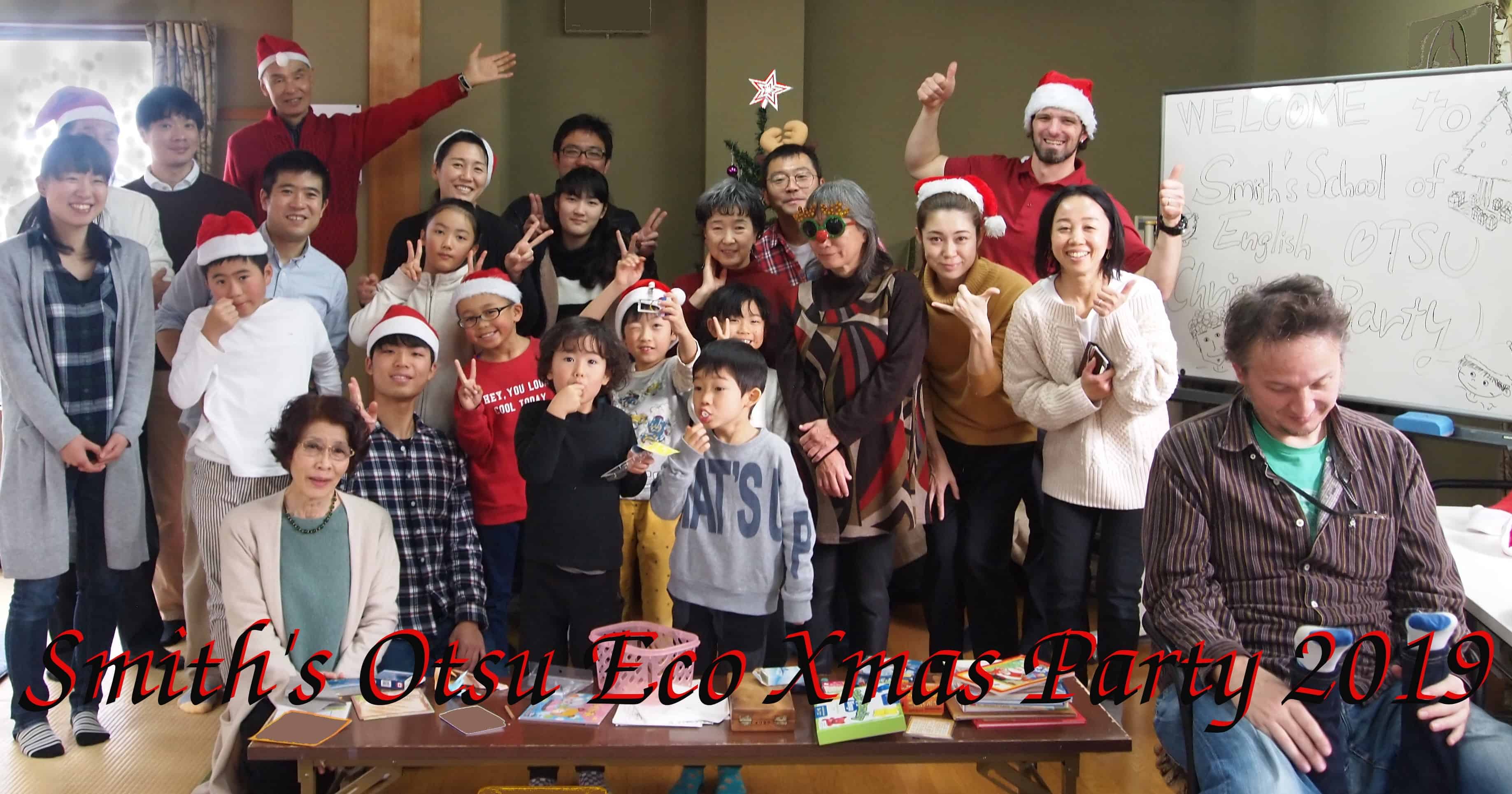 Smith's School of English Otsu Eco-Potluck Christmas party 2019